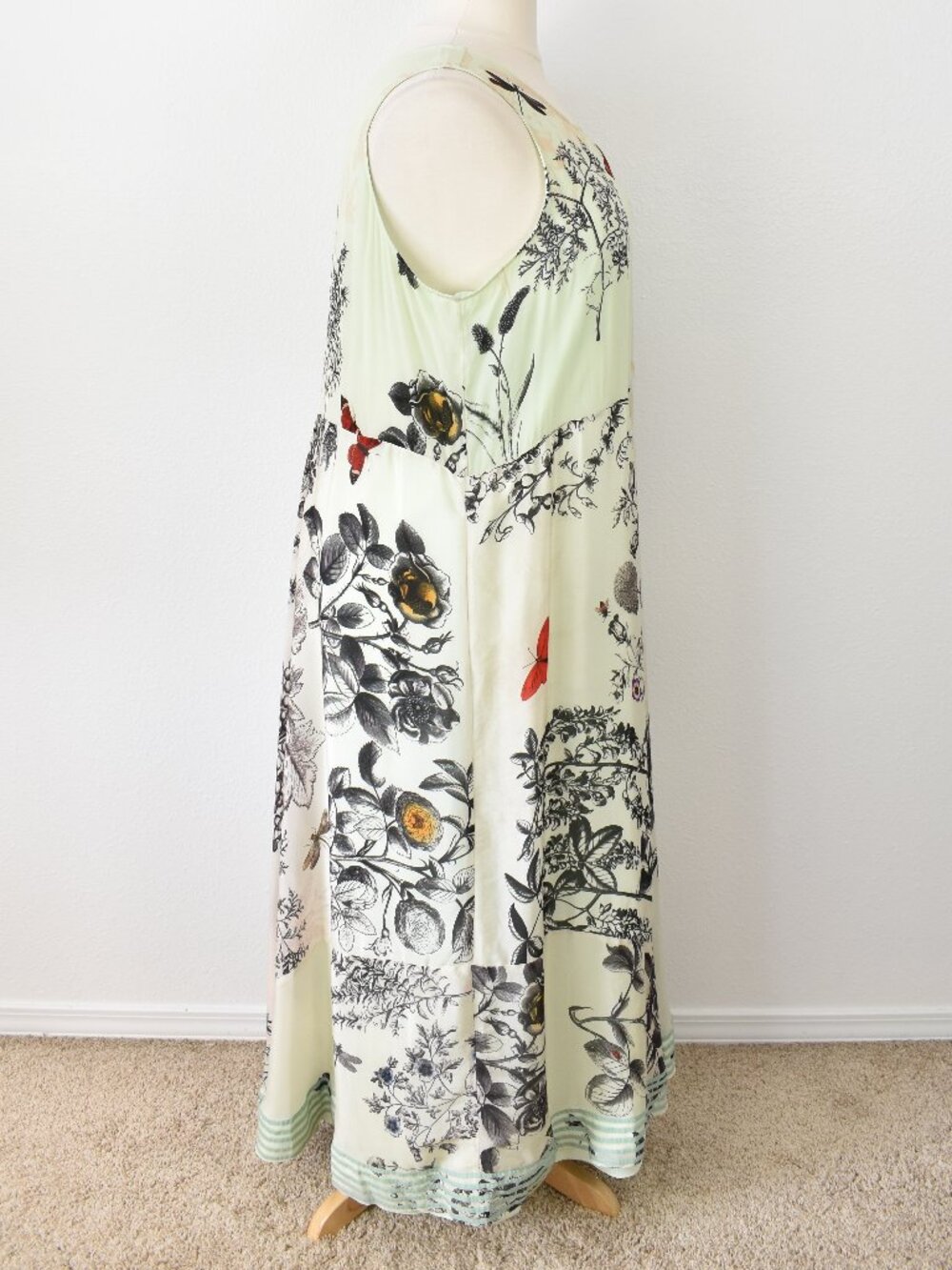 Kavita Bhartia Sleeveless A-Line Floral Maxi Dress - 2X - Picture 9 of 11